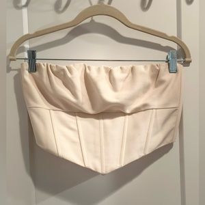 Strapless Corset Crop Top